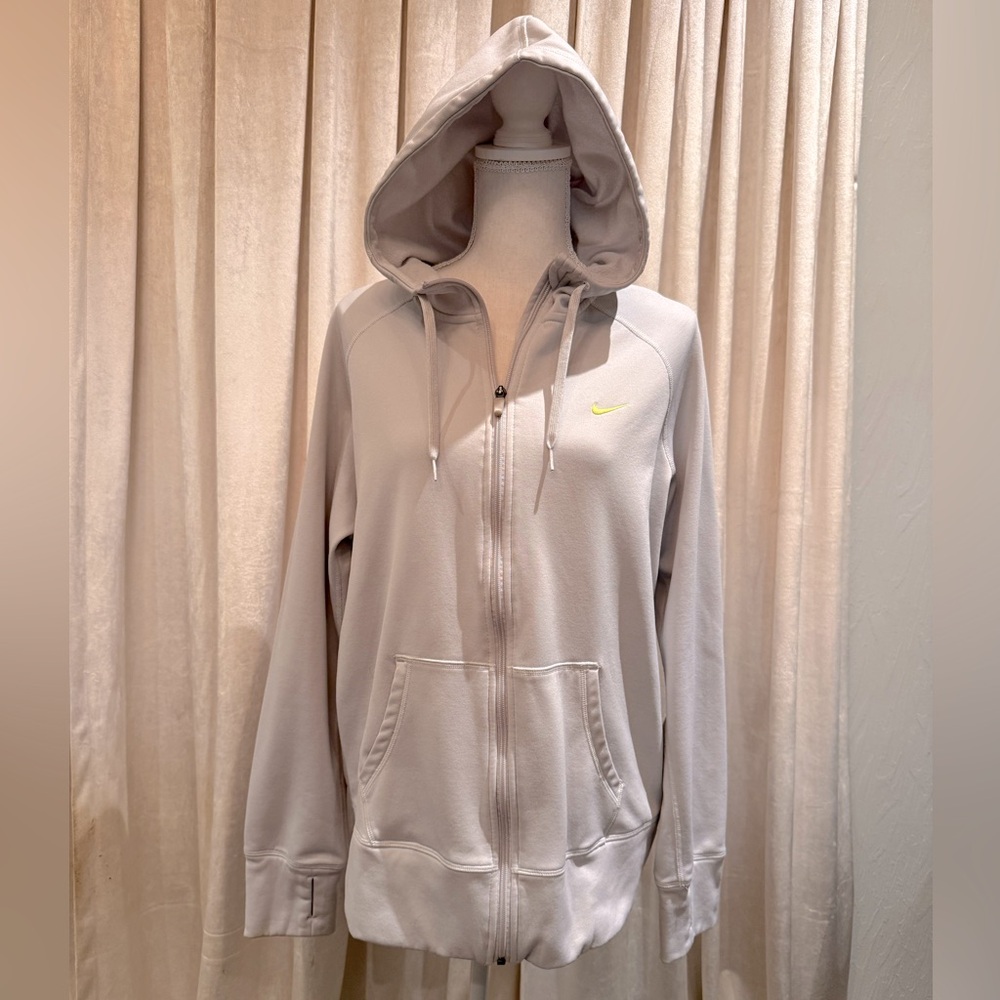 Light gray Nike zip up jacket